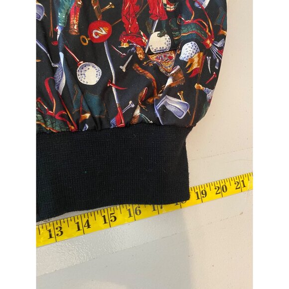 The Shell Game Golf-Themed Bomber Jacket Size XL - Picture 8 of 9